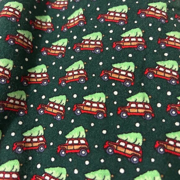 Mens VINEYARD VINES Sz S Green With Car Christmas Pajama Pants - Picture 6 of 7